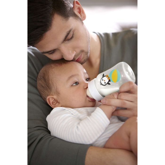 Kūdikio buteliukas AVENT "Classic" su žinduku 1m+ 260ml Pingvinas