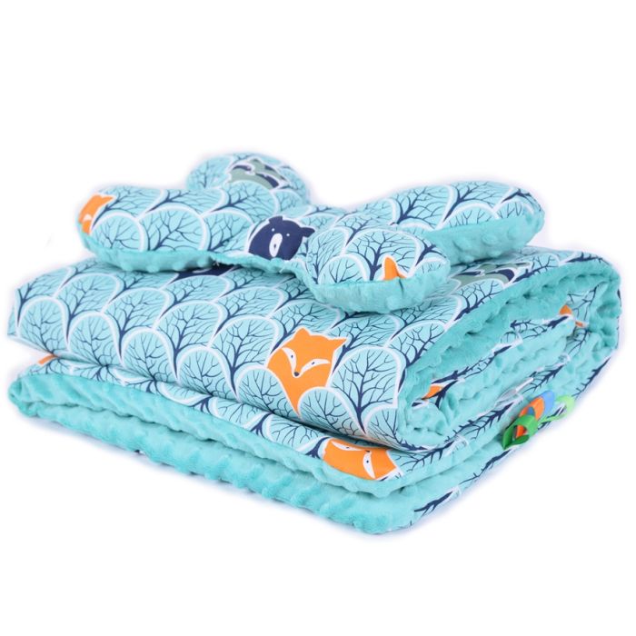 Hällikomplekt "Forest" pleed 100x75cm ja padi "liblikas"