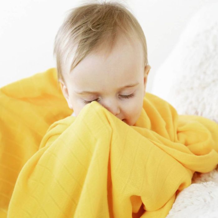 Bambusmähe "Tibukollane" 75x75cm, kollane