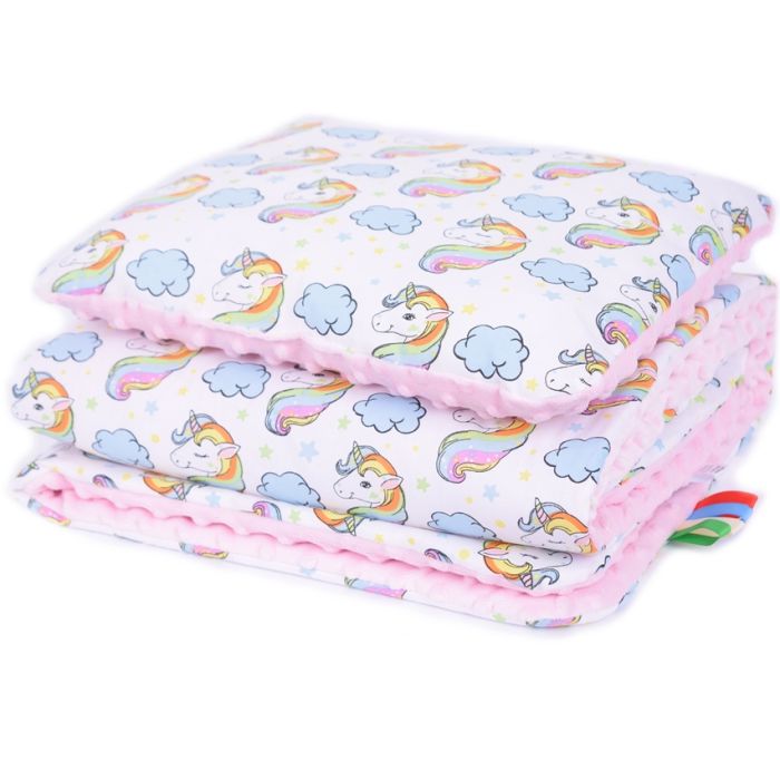 Hällikomplekt  "Fantasia" pleed 100x75cm ja padi 30x40cm