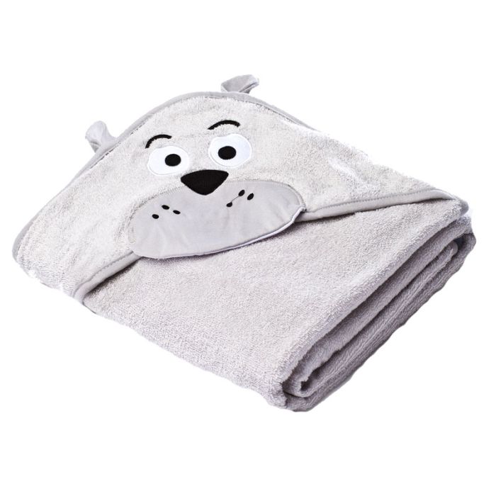 3D vannilina kapuutsiga beebile "Bear" 100x100cm frotte hall