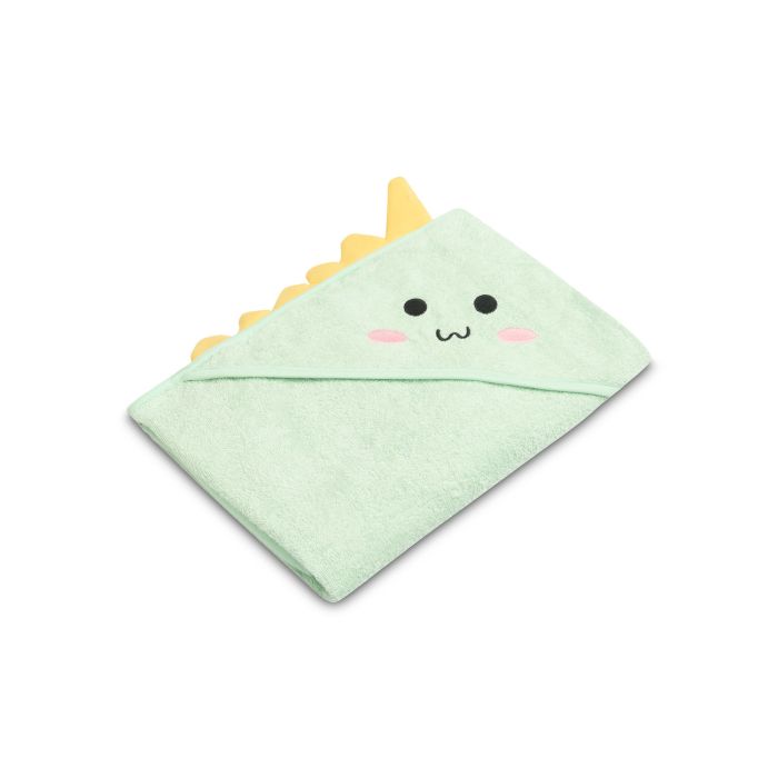 3D kapuutsiga vannilina "Dinosaur"100x100cm "frotte"