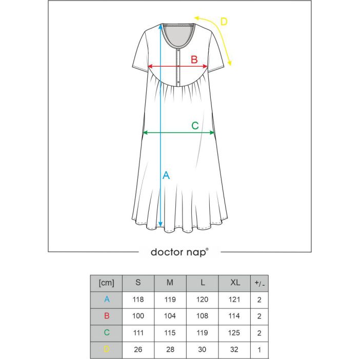 Puuvillane öösärk rasedatele naistele  "Miss" deep blue