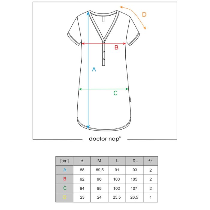 Puuvillane öösärk rasedatele naistele "LILY" black