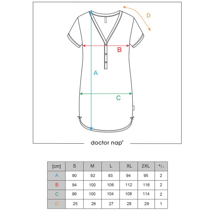 Puuvillane öösärk rasedatele naistele "Crown" Sky blue