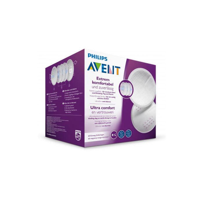 Ühekordsed rinnapadjad AVENT 60 tk