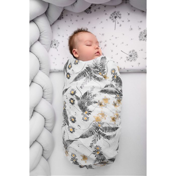 Musliinist lapid imikutele - mähkimislina 120x120cm 1 tk (vali värv))