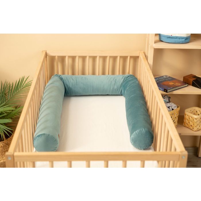 Voodipehmendus beebile  200 cm "Velvet emerald" 