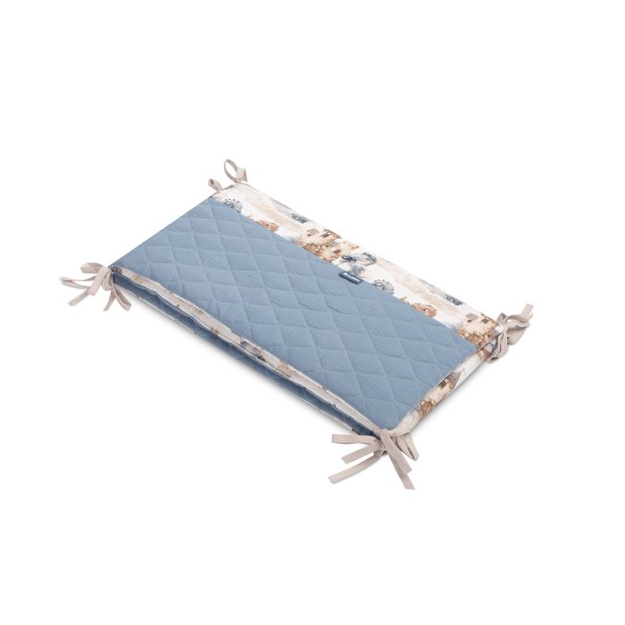 Musliinist voodipehmendus beebile 180 cm "Draco jeans" 