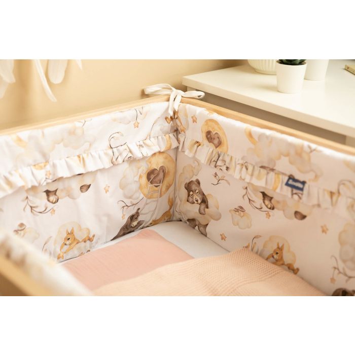 Voodipehmendus beebile 180 cm "Cosy clouds" 