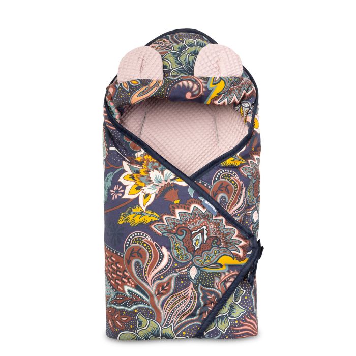 Soojakott vankrisse/turvatool "Flowers" 90x90 cm roosa