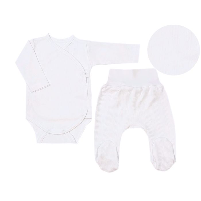 Drabužėliai kūdikiui "Natural white" 2 dalių 