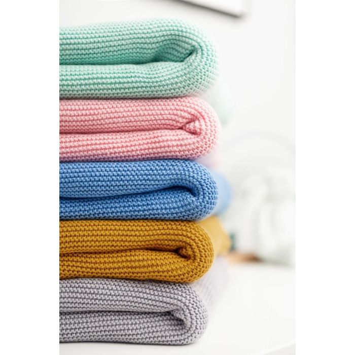 Kootud bambusviskoos beebitekk "Bamboo" 100x80 cm roosa