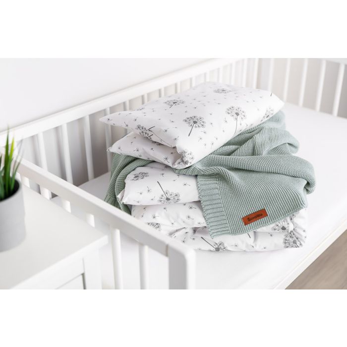 Kootud bambusviskoos beebitekk "Bamboo" 100x80 cm baby grey