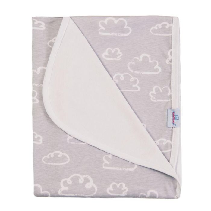 Bambusest kahepoolne pleed  "Clouds" 100x75cm 