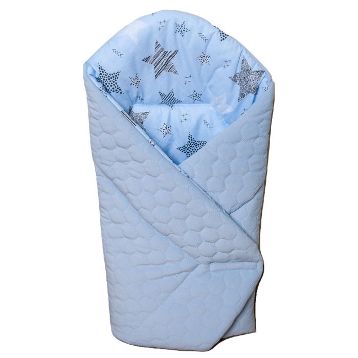 Beebi magamiskott (Kahepoolne) "Bubbles", sinine tähtedega