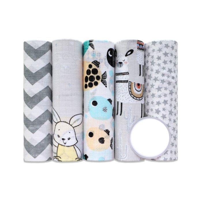 Puuvillaste mähkmete komplekt, 5 tükki "Nr4"