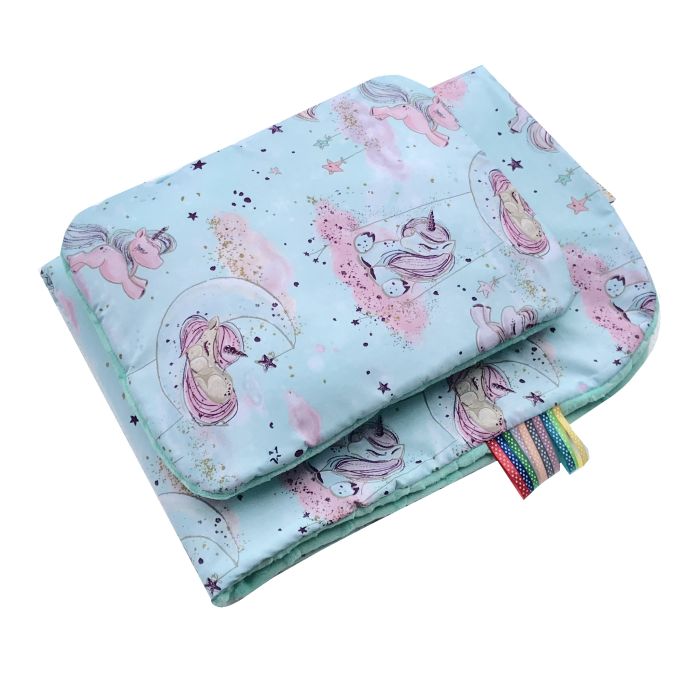 Kahepoolne tekk ja padi komplekt "Unicorn" 