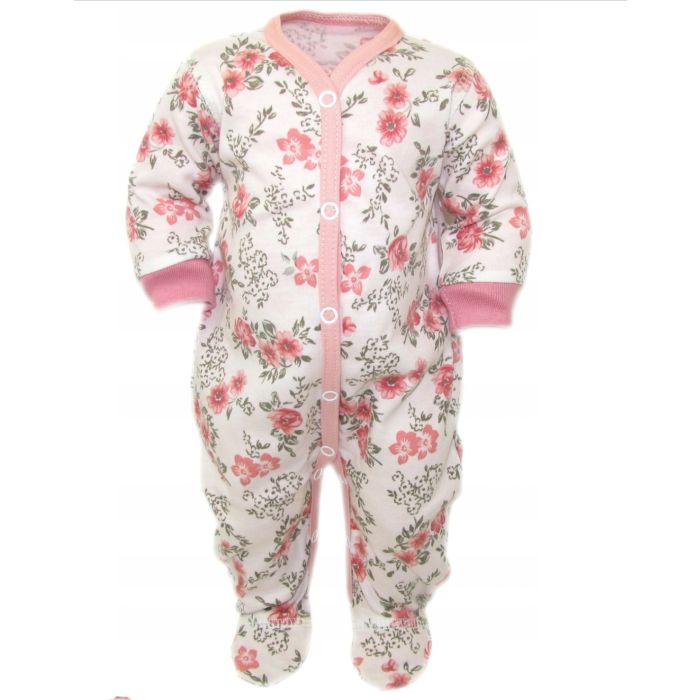 Beebi tudukombe - romper "Blush flowers" roosa
