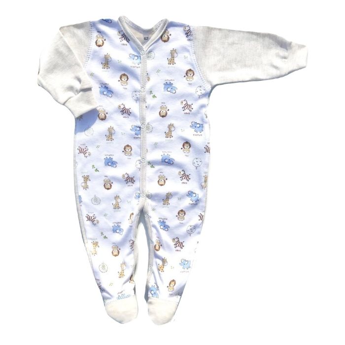 Beebi tudukombe - romper "Zoo" beež