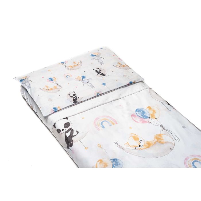 Voodipesu beebidele 135x100 "Family party" + voodilinad 120x60 