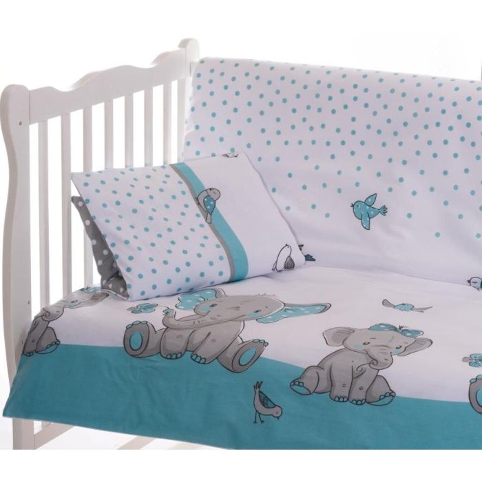 Beebi voodipesukomplektid  100x135 "Friends" sinine