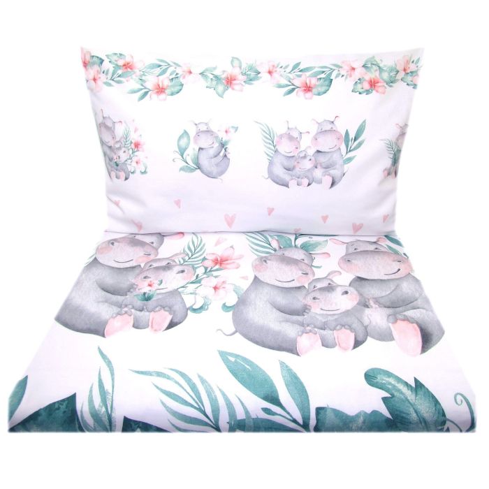 Beebi voodipesukomplektid  100x135 "Hippo"  