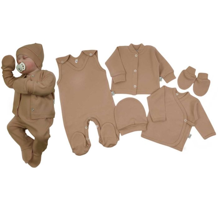 Komplekt vastsündinule 5-e osaline "Blank coffee"