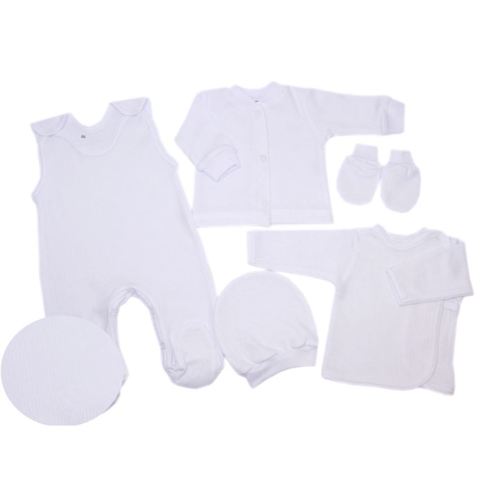 Komplekt vastsündinule 5-e osaline "Natural white"  