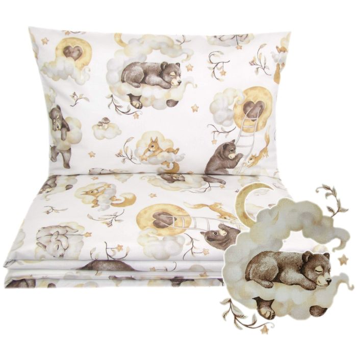 Voodipesu hälli 80x70cm "Cosy clouds" beež