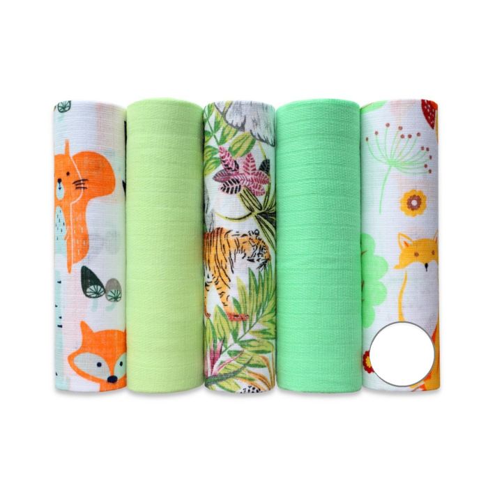 Puuvillaste mähkmete komplekt, 5 tükki "Nr 6"