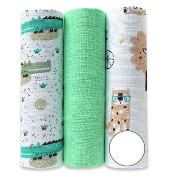 Puuvillaste marli lapid komplekt, 3 tükki "Nr4"