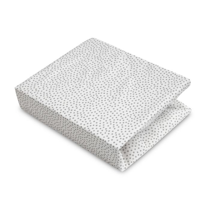 Kummiga voodilina "Dots" 60x120 - puuvil