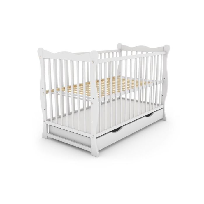 Beebivoodi koos sahtliga "Emi" 120x60 cm valge