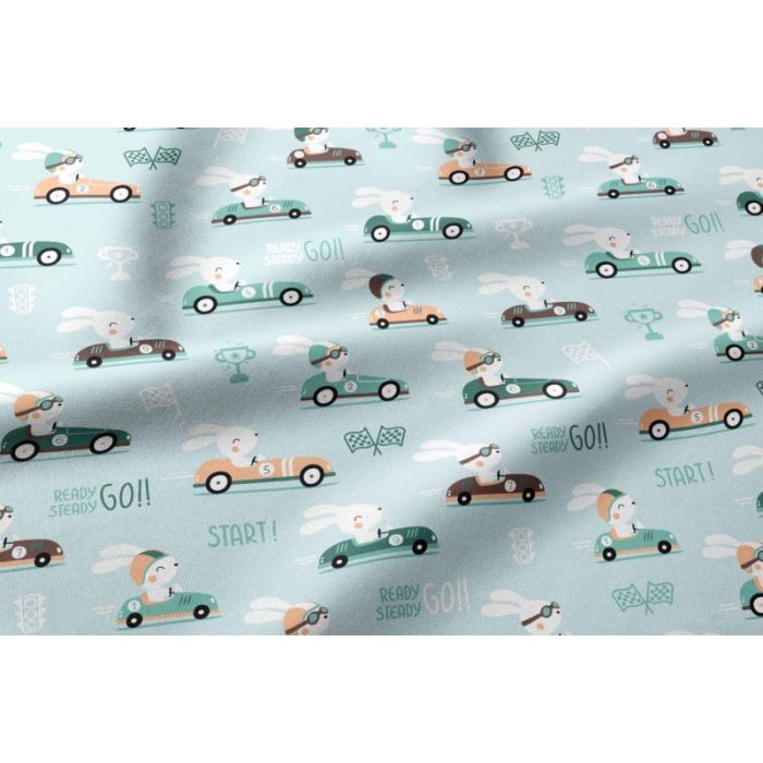 Võrevoodi voodipesukomplekt  80x70cm "Bunny go" 