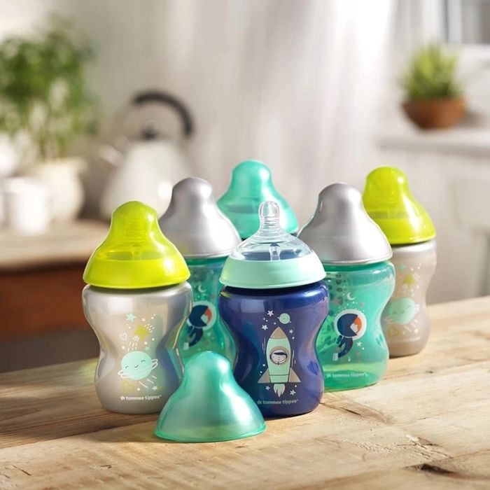 Lutipudelid Tommee Tippee, 0k+ 260ml 6 tk värviline