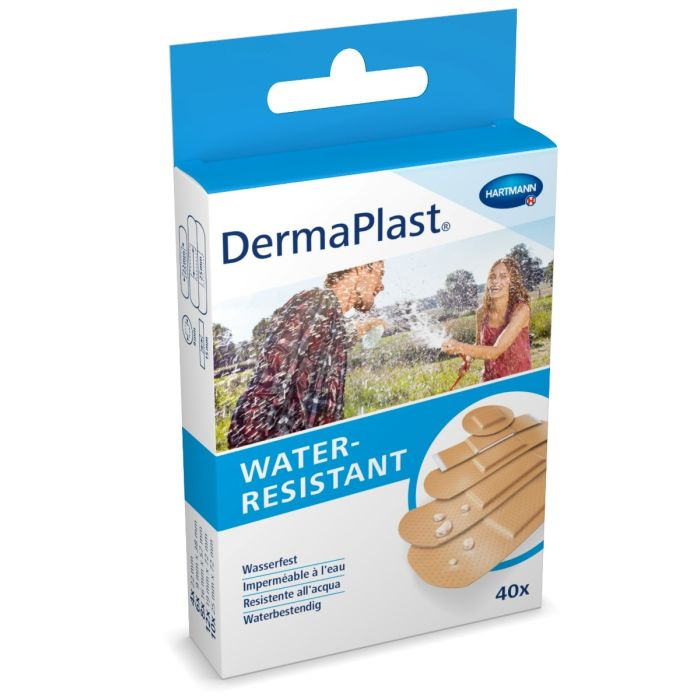 DermaPlast WATER-RESISTANT plaastrid aqua N40 (5 suurust)