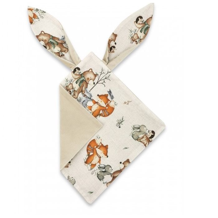 6-osaline vastsündinu komplekti "Beige forest family"