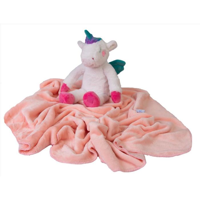 Beebitekk 100x85cm koos mänguasjaga "Unicorn" 