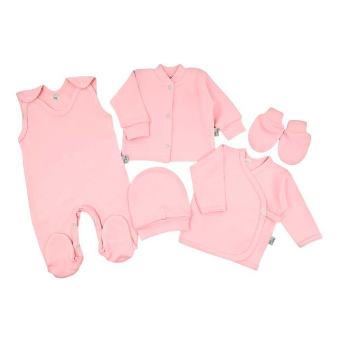 Komplekt vastsündinule 5-e osaline "Blank candy pink"