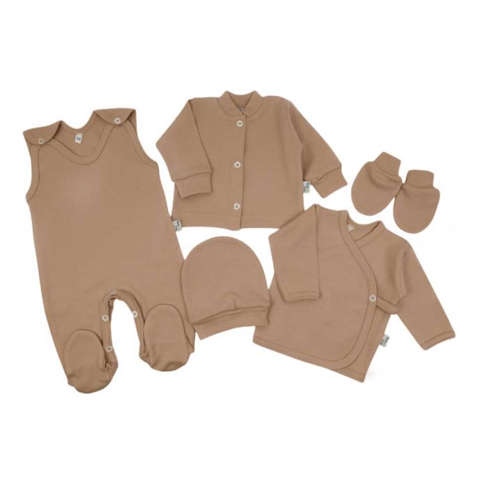 Komplekt vastsündinule 5-e osaline "Blank coffee"