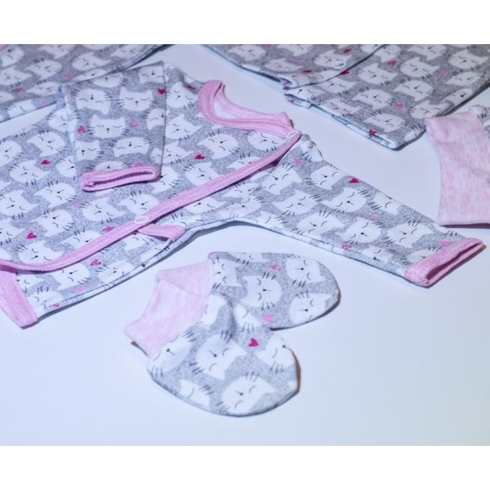 Komplekt vastsündinule 5-e osaline "Kitty" roosa