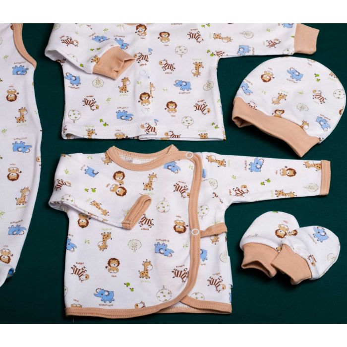 Komplekt vastsündinule 5-e osaline "ZOO" 