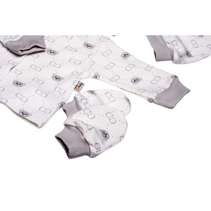 Komplekt vastsündinule 5-e osaline "Bear glamour" valge