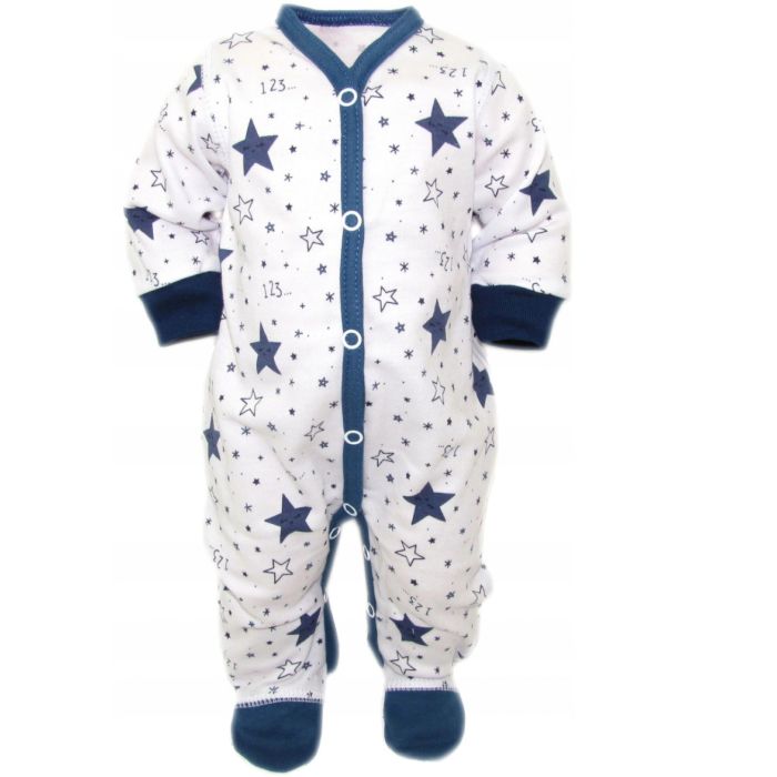 Beebi tudukombe - romper "Navy stars" sinine