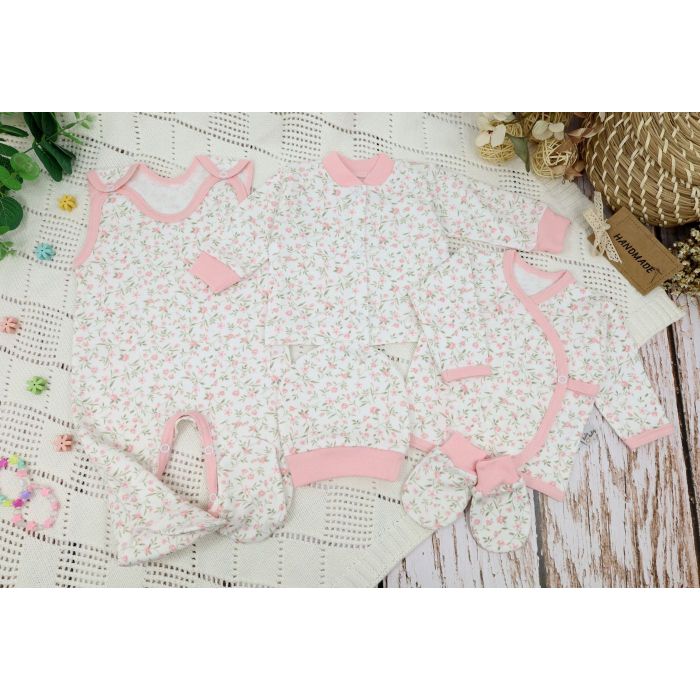 Komplekt vastsündinule 5-e osaline "Story by nature pink"