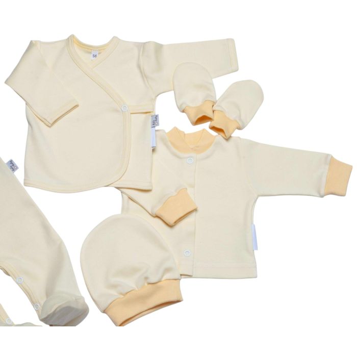 Komplekt vastsündinule 5-e osaline "Blank baby yellow"