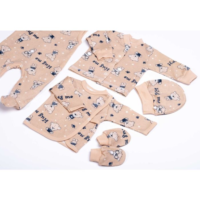 Komplekt vastsündinule 5-e osaline "Hug me" beež