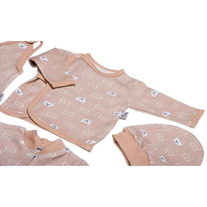 Komplekt vastsündinule 5-e osaline "Bear glamour beige"