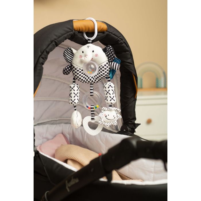 Pehmete mänguasjade "Elephants black & white" 